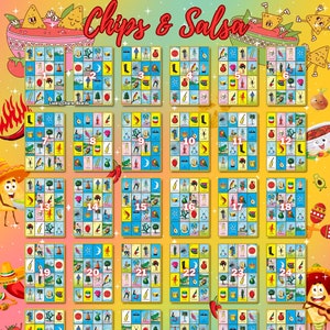 DIGITAL LOTERIA BOARD, First to Fill, ftf, Loteria Game Boards, 30 Numbers, Freebie