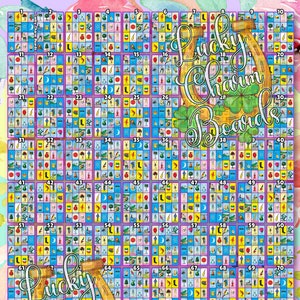 ロテリアのボード、最初に埋める、FTF、フルカード、90 の数字