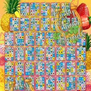 Loteria Board, FTF, First to Fill, Full Card, 56 Numbers