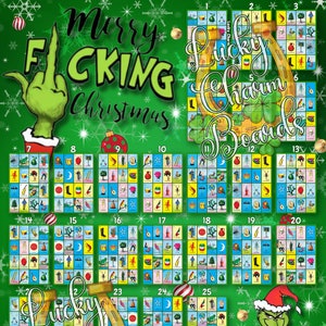 ロテリアのボード、最初に埋める、FTF、フルカード、30 の数字、クリスマス
