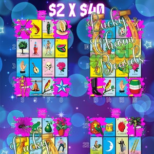 Loteria Board First to Fill Lines 36 Numbers