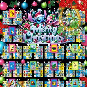 DIGITAL LOTERIA BOARD, First to Fill, Neighbors Ftf, Loteria Game Boards, 40 Numbers, Christmas, Winter