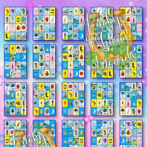 Loteria Board, FTF, First to Fill, Full Card, 25 Numbers