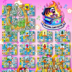 Loteria Board, First to Fill, Vecinos, FTF, Neighbors, Full Card, 48 Numbers, Mother's Day