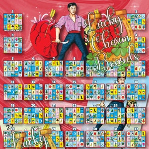 Loteria Board, First to Fill, FTF, Full Card, 46 Numbers