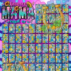 デジタル ロテリア ボード、First to Fill、ftf、ロテリア ゲーム ボード、80 の数字、母の日