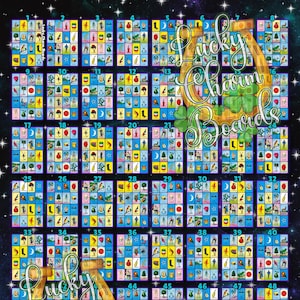 Loteriabord, originelen, eerst gevuld, FTF, volledige kaart, 56 cijfers