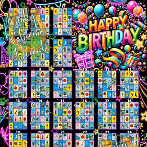 デジタル ロテリア ボード、オリジナル、最初に記入、ftf、30 個の数字