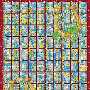 DIGITAL LOTERIA BOARD, First to Fill, ftf, 100 Numbers, Christmas