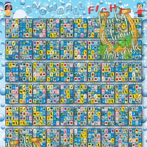 DIGITAL LOTERIA BOARD, First to Fill, ftf, Loteria Game Boards, 80 Numbers, Christmas Board, Winter Board