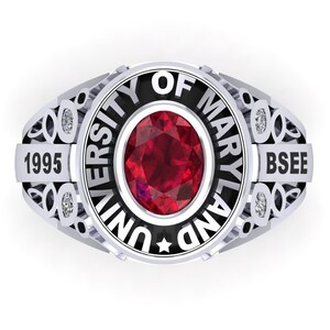 Celtic Design For High School Ring, Men&#39;s Class Ring Fully Customizable Ring, Sterling Silver Ring, Senior Junior Ring, Personalized Gift