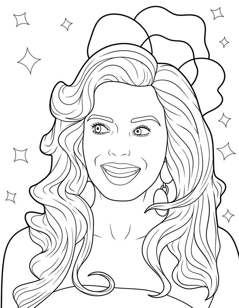 Barbie Coloring Book Etsy