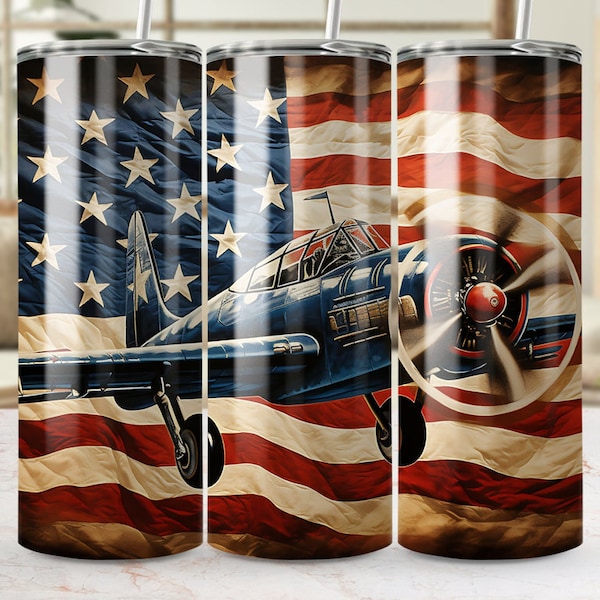 Air force USA 20 oz skinny tumbler sublimation design, straight and tapered tumbler wrap, instant digital download PNG