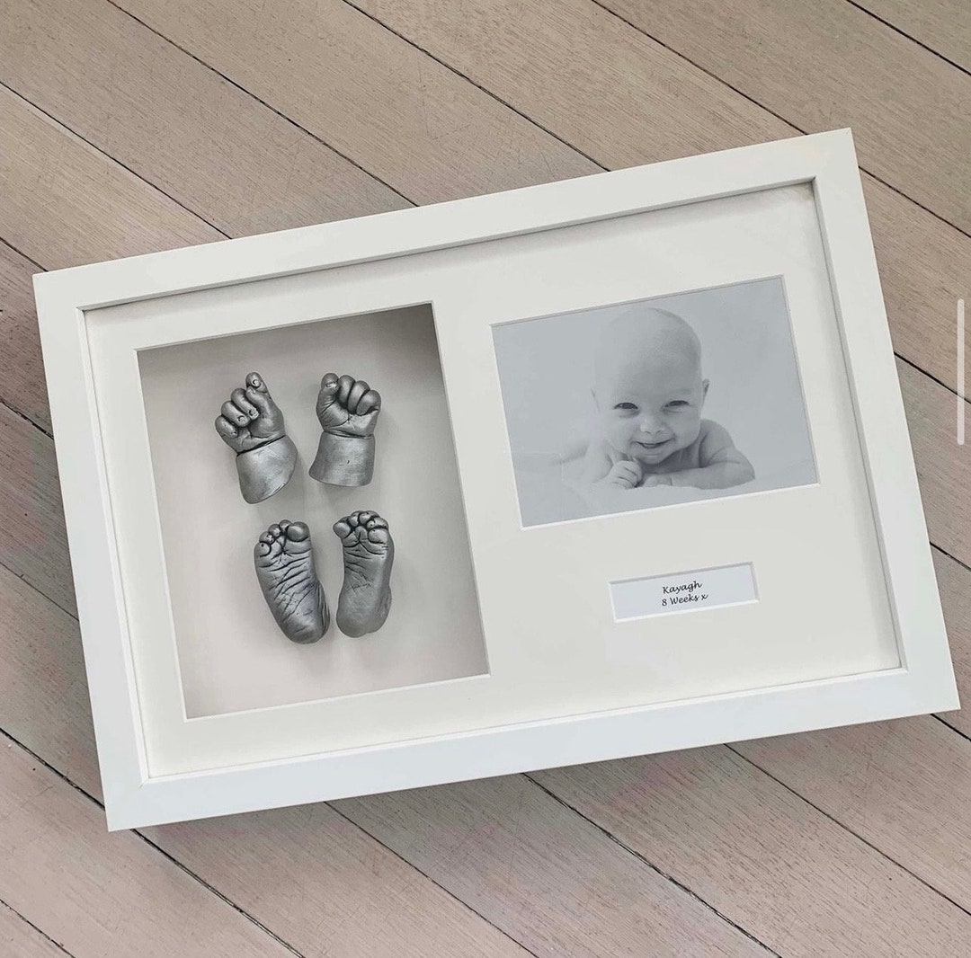 3D Baby Hands and Feet Mould Casting Kit WITH FRAME Baby Shower Gift