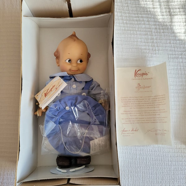 2001 Ashton Drake Effanbee Kewpie Little Boy Blue 11 1/2" Doll MIB.