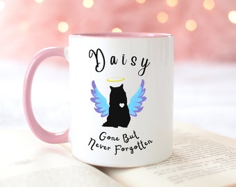 CUSTOM Cat Memorial Mug, Custom Pet Memorial, Cat Bereavement Gift, Loss of Cat, Pet Memorial, Cat In Memoriam, Cat Remembrance, Cat RIP