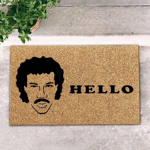 Hello Doormat Lionel Etsy