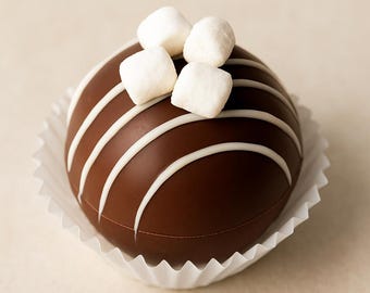 Hot Chocolate Bomb – Curated for Custom Gift Boxes | Style & Flavor May Vary | Cozy Gourmet Treat