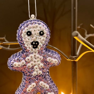 Adorno de Lentejuelas Fantasma Halloween