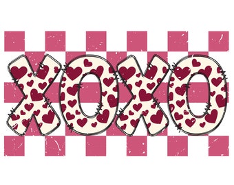 XoXo PNG, XoXo SVG, Retro Valentine Png, XoXo Valentines Sublimation Design, Valentine Png, Valentines day Png , Digital Download