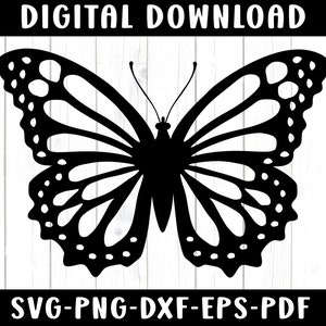 Butterfly SVG, Butterfly Silhouette, Cricut Cut File, Clipart Silhouette, Butterfly Designs, Butterfly PNG, Butterflies Svg, Cut File