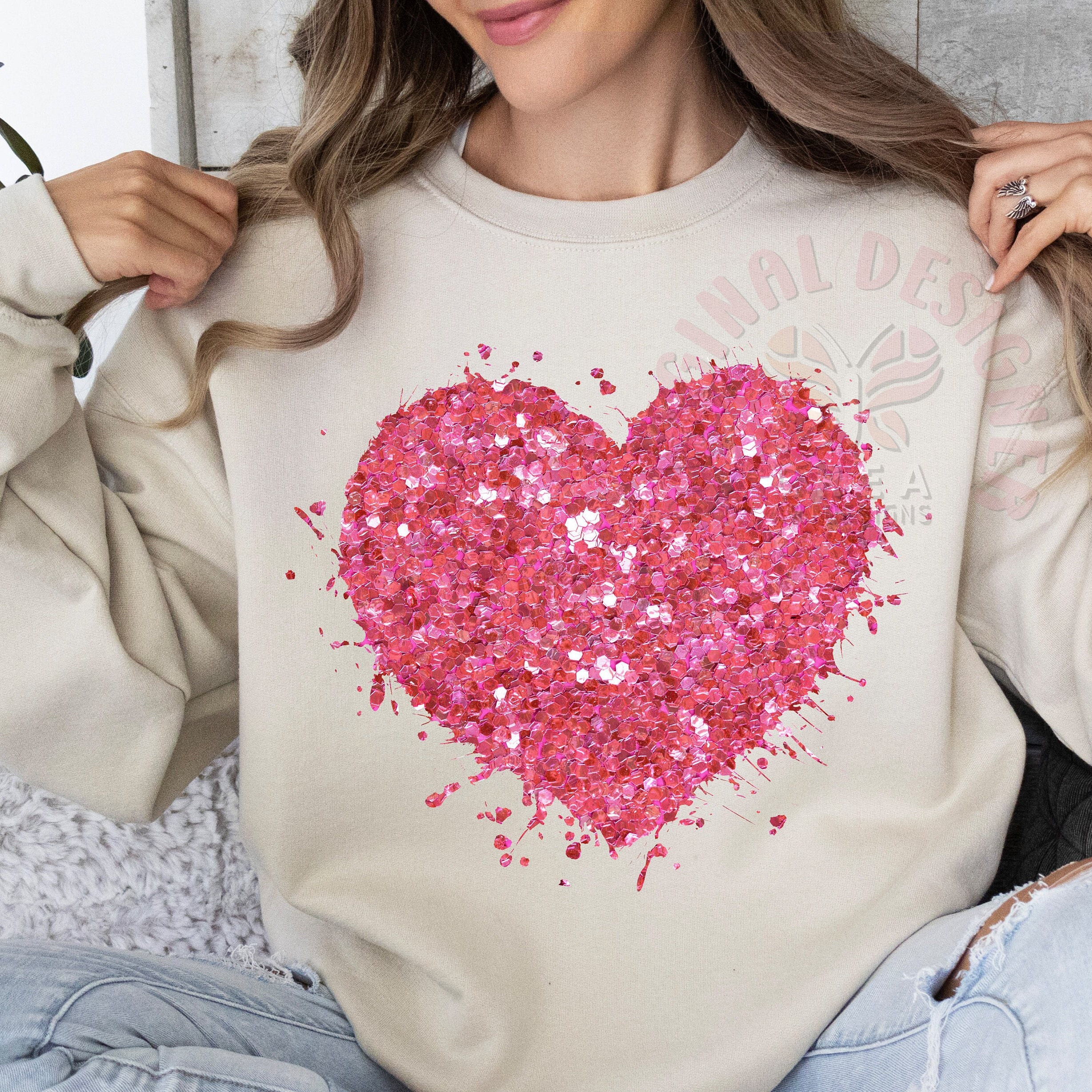 Sequin Heart Png, Tinsel Love Png, Sequin Heart Shirt Design, Heart ...