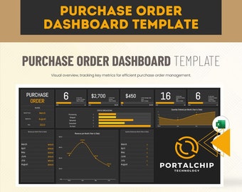 Excel Purchase Order Dashboard Template: Transaction Management