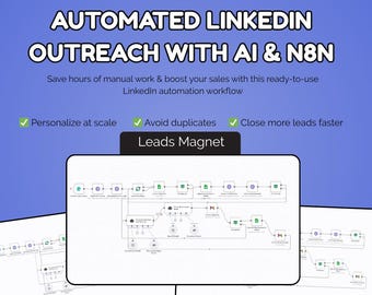 AI-Powered LinkedIn Outreach Automation | n8n Workflow for Lead Generation, Cold Email, and Sales Automation