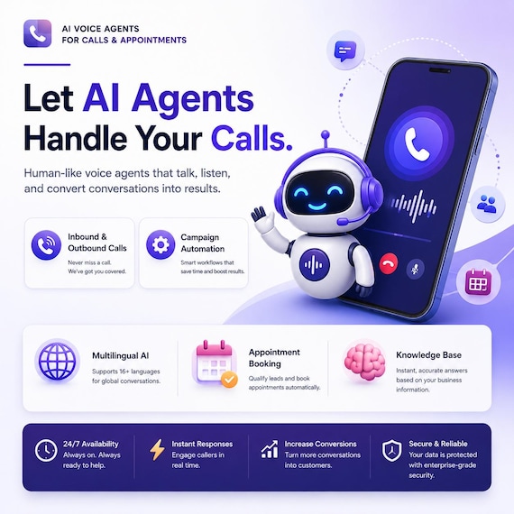 AI Calling Agent SaaS Platform | Lead Automation & Appointment Booking System | AI Calling CRM and Call Campaign Software
