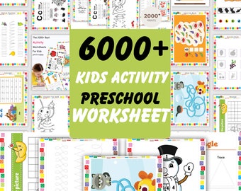 6000+ Kids Worksheet Template, Printable worksheets, math worksheet printable, kids worksheet, Printable Kids Worksheet, Preschool worksheet