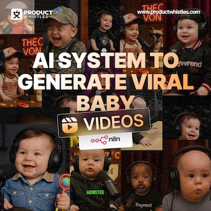 AI Viral Baby Video Automation System | Create & Upload Baby Shorts with AI | n8n Workflow + Google Sheets + OpenAI + 11Labs | AI Agents