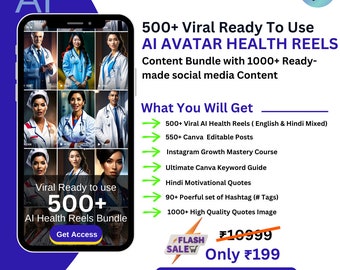 Paquete de videos de salud de AI Avatar: más de 500 videos listos para usar