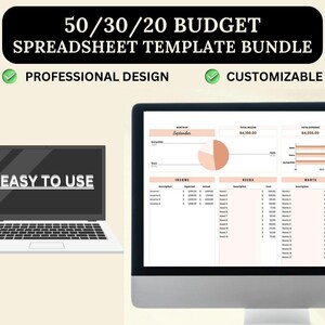 50/30/20 Budget Planner, Monthly Budget Spreadsheet Excel, Budget Planner,Budget Spreadsheet, Excel Sheets Budget,Financial Planner,planner