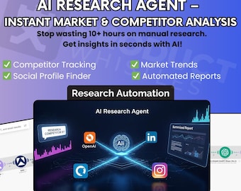 Agente de investigación de mercado con IA: análisis de la competencia y recopilación de datos sociales (flujo de trabajo n8n)