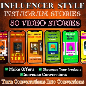 50+ e-commerce Instagram stories bundle | Editable instagram Stories | 50+ Premium Instagram Stories.