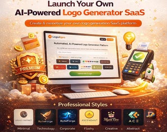 AI-Logo-Generator-Saas | Weiter.js Logo Maker App | Credit-Based Logo AI Software | Voller Quellcode