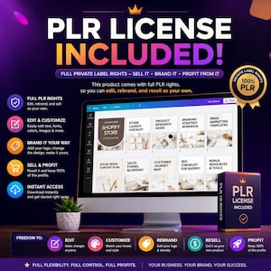 Canva PLR eBooks Bundle | Editable Digital Products | AI, Shopify, ChatGPT & Marketing Guides | Resell Rights Included image 4
