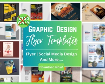 Plantillas de volantes de diseño gráfico: Publicación en redes sociales (Photoshop, editables)