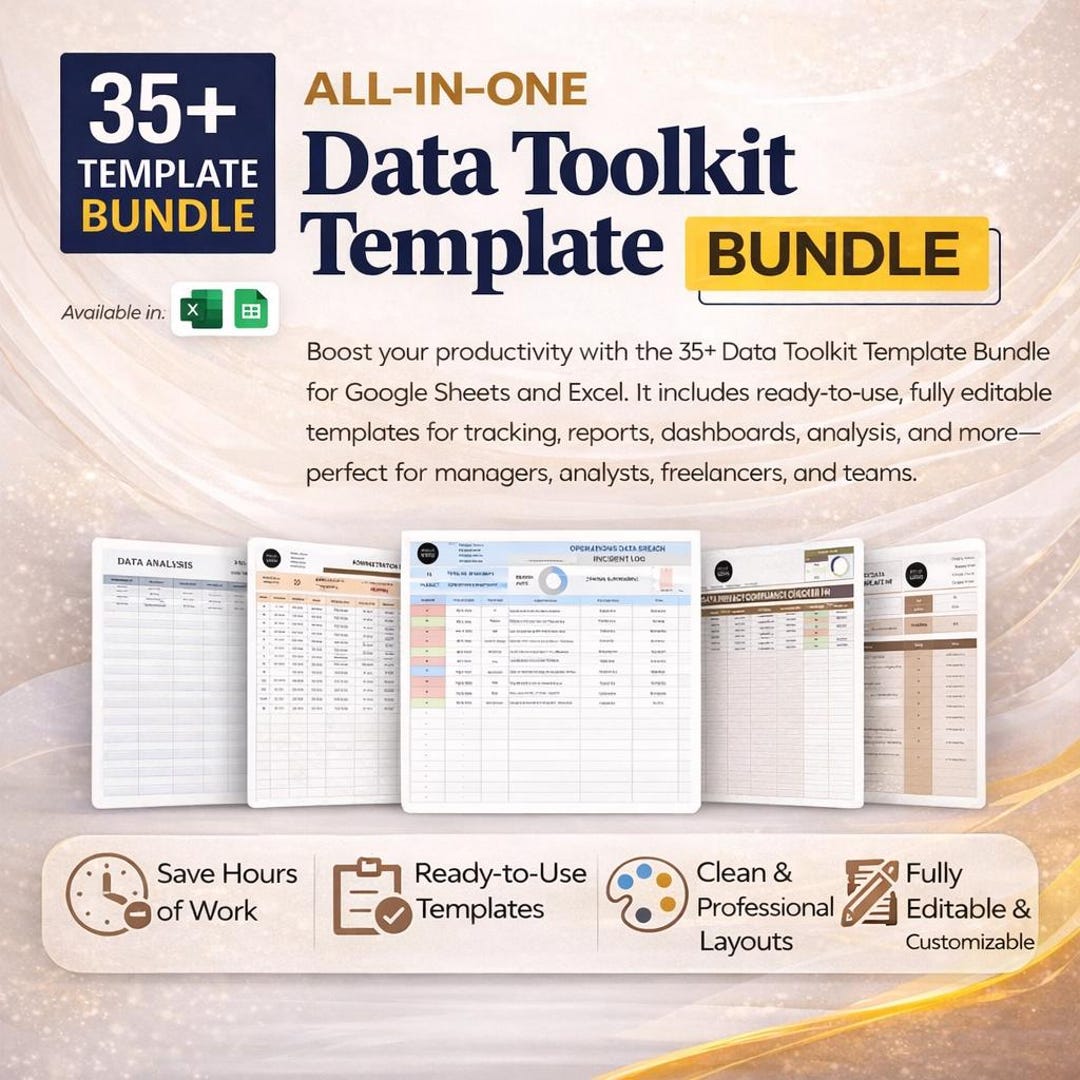 35+ Data Toolkit Templates Excel & Google Sheets | KPI Dashboard ...