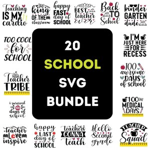 School SVG Bundle, School svg Bundle, school supplies svg, school shirts svg, high school svg, school spirit svg, School svg Bundles