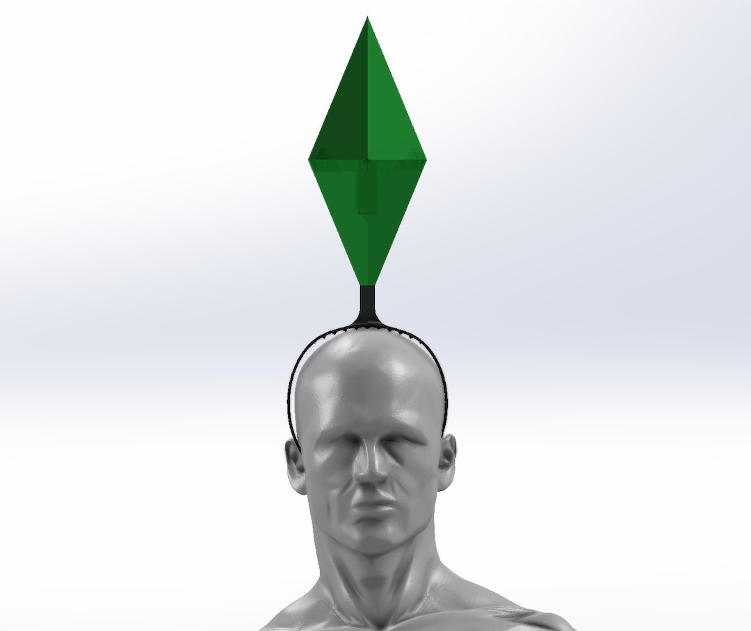 LIFE SIZE Sims LED Plumbob Headban Sim Costume Hat the Sims Cosplay ...