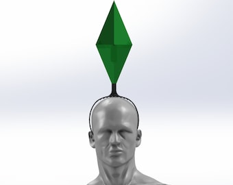 LIFE SIZE Sims LED Plumbob Headban | Sim Costume Hat | The Sims Cosplay | Free Shipping!