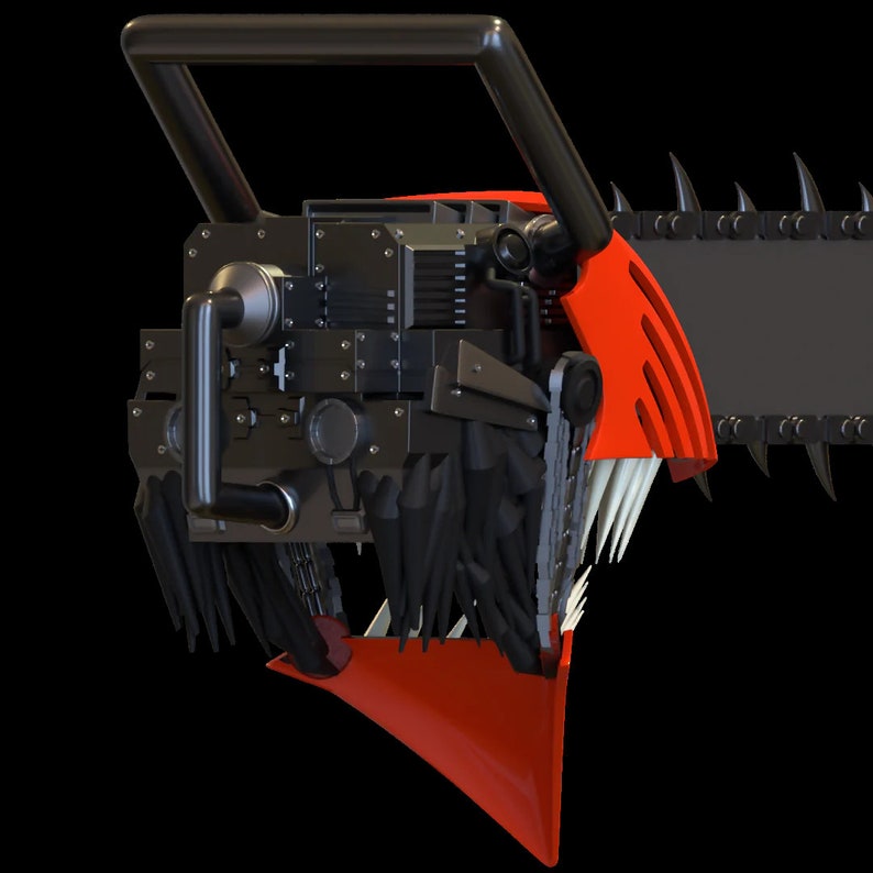 Chainsaw Man Helmet 3D PRINTED Halloween Etsy