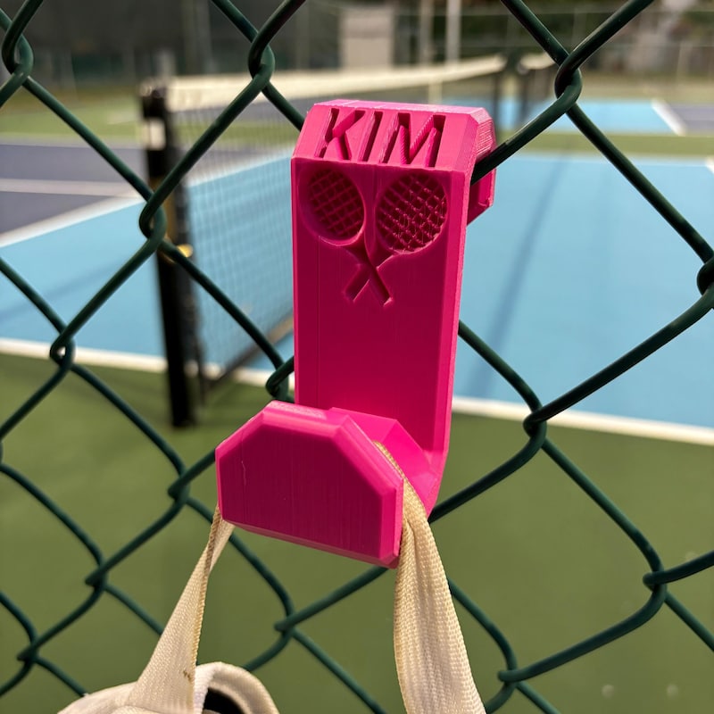 💖Buy 2 Free Shipping💖Tennis Bag Hook Easy Attachment To The Fence UV Light And Heat Resistance with Your Name