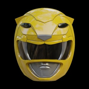 Yellow Ranger MMPR helmet || 3D PRINTED || Power Rangers Cosplay || Halloween