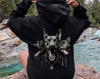 【CPGN STUDIO】Dobermann sweatshirts Doberman Howdy Sweatshirt, Doberman Shirt, Doberman Gifts
