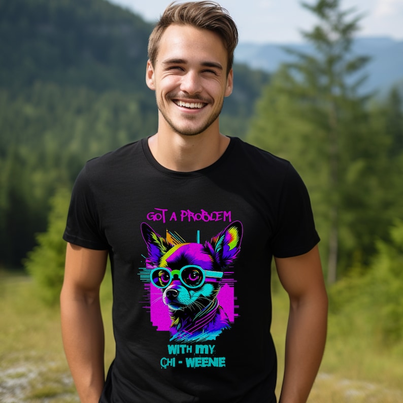 Chiweenie Shirt for Chiweenie Mama, Streetware Style Chiweenie Gift for