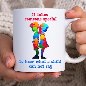 Autism Awareness Mug, Neurodiversity Coffee Cup, Teacher Appreciation Gift, Autism Parent Present, Autistic Pride Inspirational Tea Cup