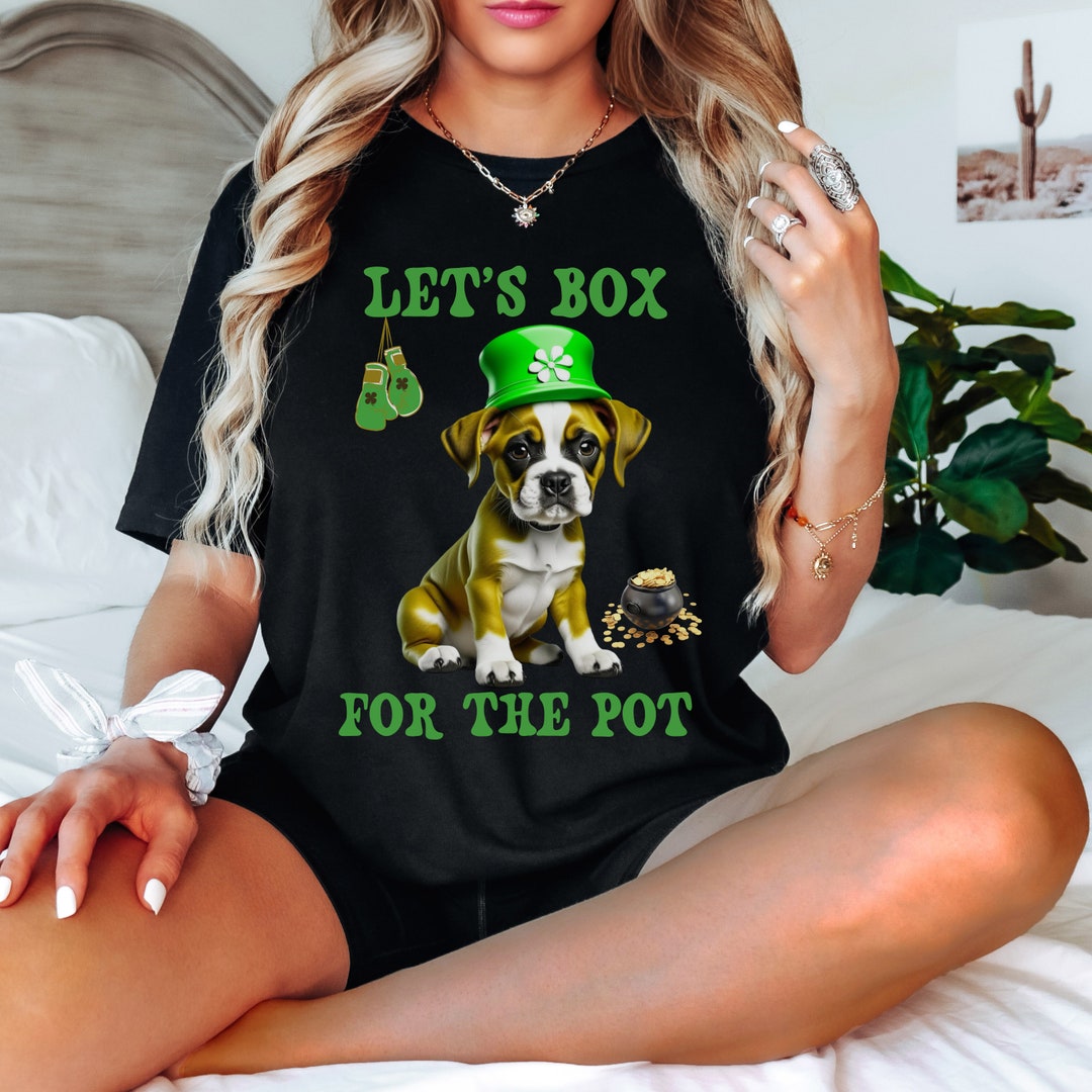 Boxer St Patricks Day Shirt, Funny Boxer Gift, Dog Breed St Patricks ...