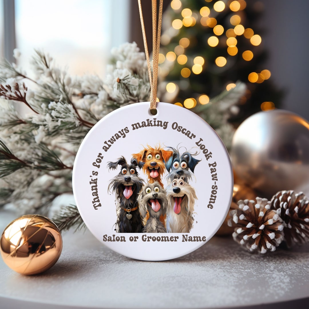 Dog Groomer Personalized Gift Ornament, Gift Dog Groomer, Pet Stylist